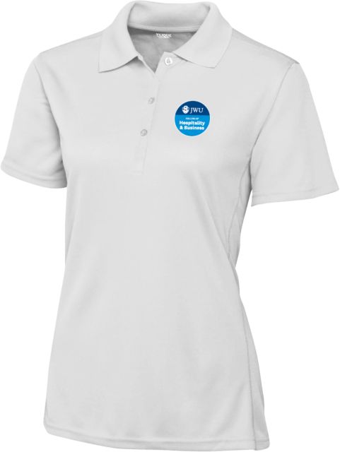 Johnson & Wales C&B Womens Clique Ice Pique Polo JWU College of Hospitality & Business Badge - ONLINE ONLY