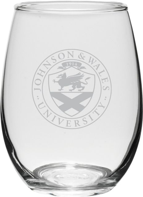 Johnson & Wales University 21 oz. Stemless Wine Glass
