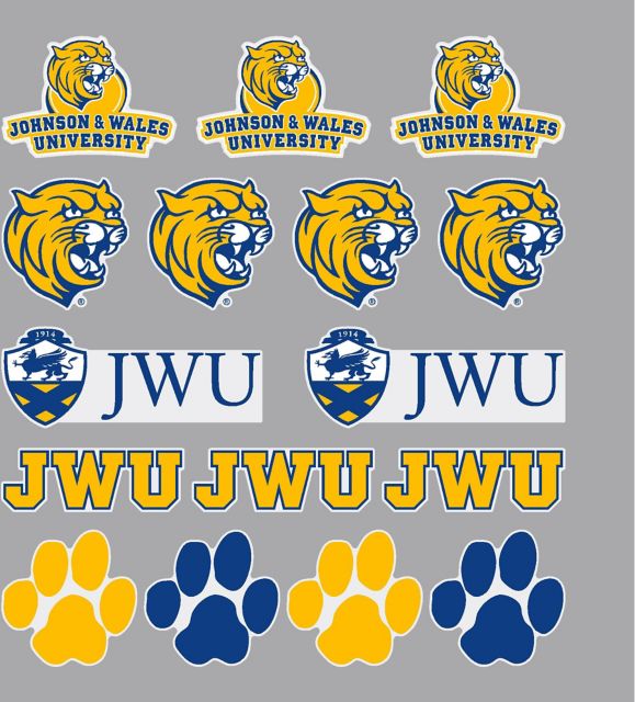 Johnson & Wales University Wildcats Sticker Sheet