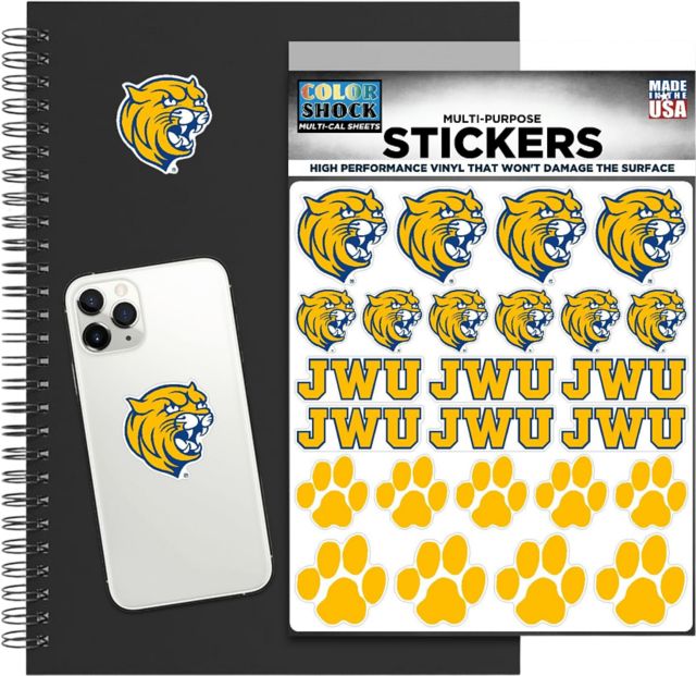 Johnson & Wales University Wildcats Sticker Sheet