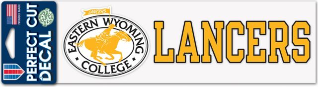 Eastern Wyoming College 3'' x 10'' Perfect Cut Decal