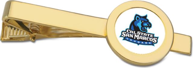 CSI Gold Tie Bar With Colored Medallian - ONLINE ONLY