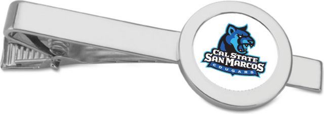 CSI Silver Tie Bar With Colored Medallian - ONLINE ONLY