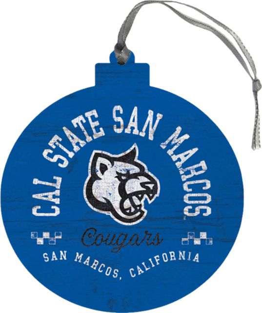 California State University San Marcos Cougars Round Ornament
