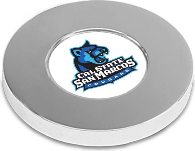 CSI Silver Paperwitheight (Gift Boxed) With Colored Medallion - ONLINE ONLY