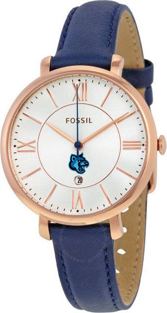 Fossil Jacqueline Navy Leather Watch - ONLINE ONLY