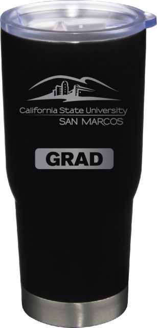 22 oz Matte Black Stainless Steel Tumbler Grad