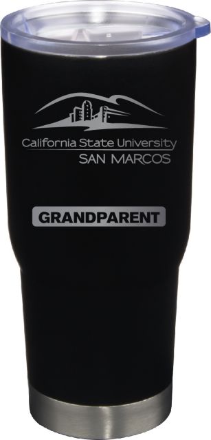 22 oz Matte Black Stainless Steel Tumbler Grandparent