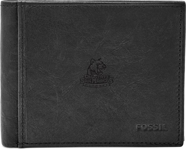 Fossil Leather Ingram RFID Bifold With Flip ID  - ONLINE ONLY