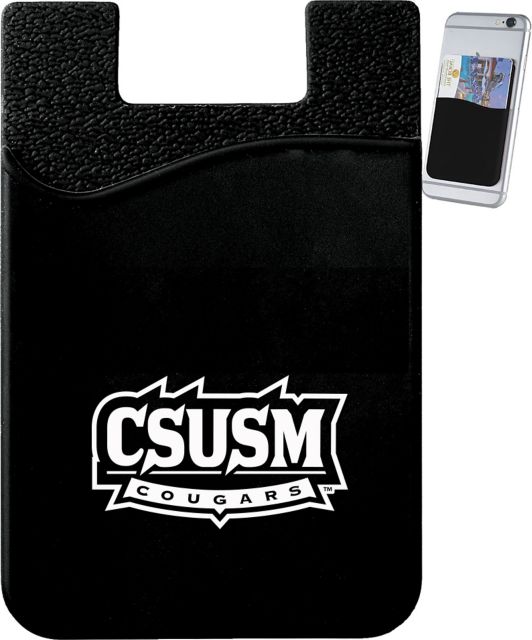 California State University San Marcos Silicone Card Wallet