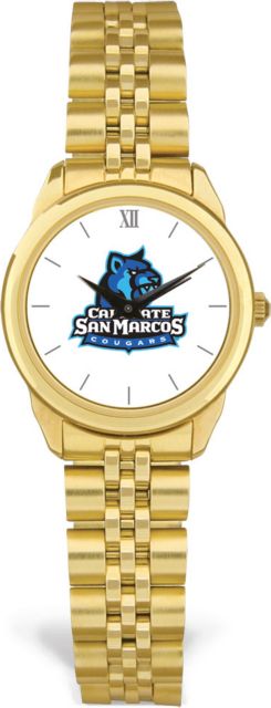 CSI Women's Gold Rolled Link Watch  (Gift Box) With Colored Medallion - ONLINE ONLY