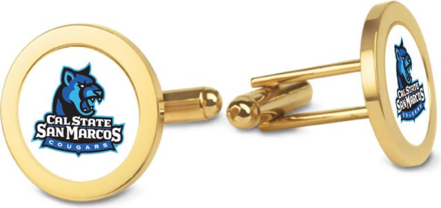 CSI Gold Cufflinks (Gift Boxed) With Colored Medallion - ONLINE ONLY