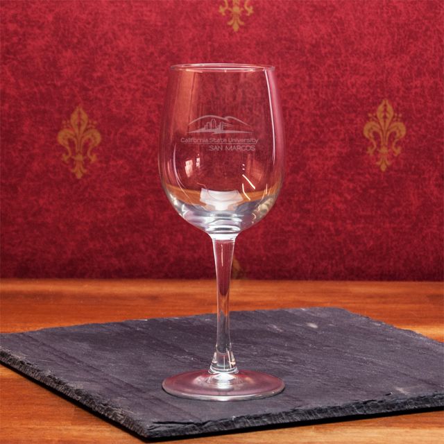 California State University San Marcos 19 Oz. Wine Glass
