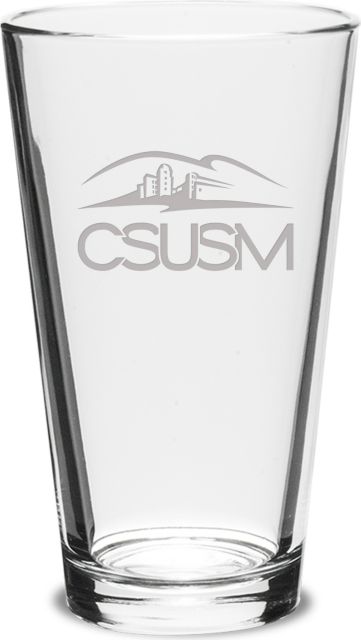 California State University San Marcos 16 oz. Mixing Glass