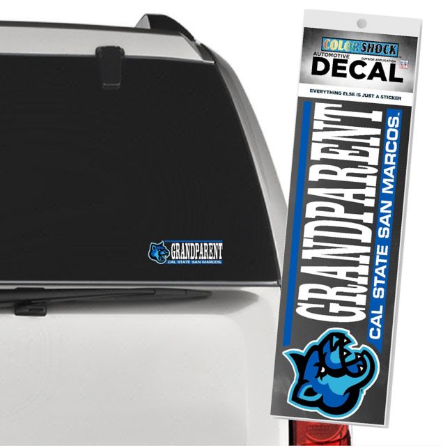 California State University San Marcos Cougars Grandparent Decal