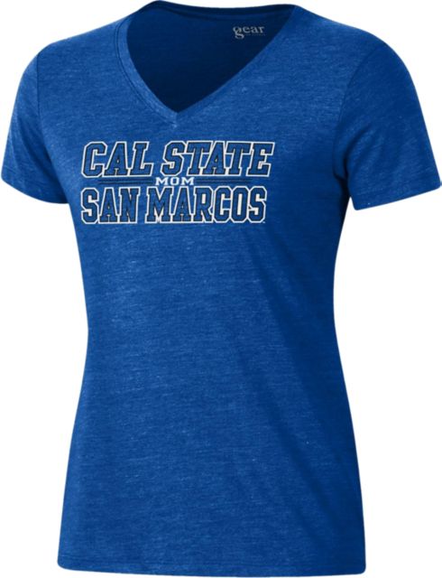California State University San Marcos Mom Women's V-Neck Short Sleeve T-Shirt