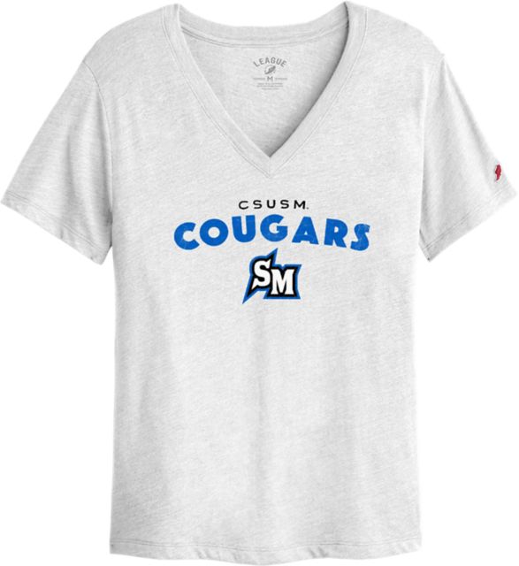 California State University San Marcos Cougars Women's V-Neck Short Sleeve T-Shirt