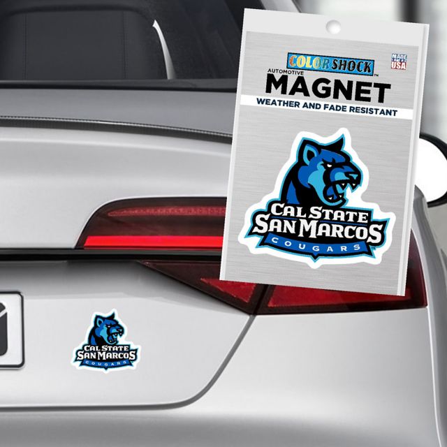 California State University San Marcos Cougars 4'' x 4'' Magnet