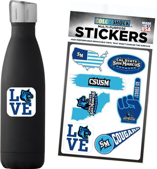 California State University San Marcos 7.5'' x 7.5'' Sticker Sheet