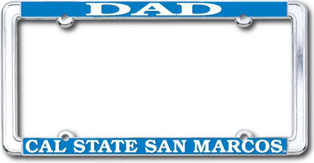 California State University San Marcos Dad License Plate Frame