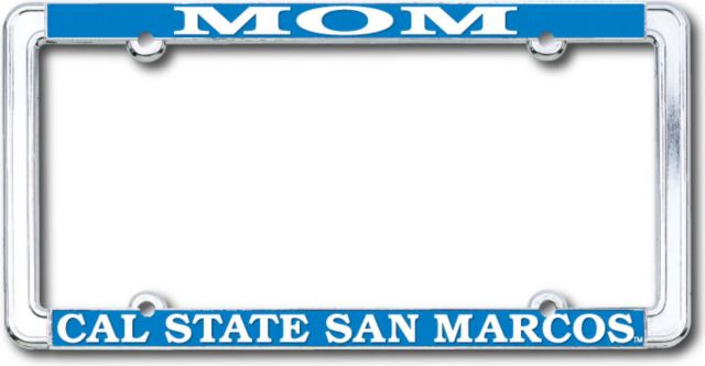 California State University San Marcos Mom Chrome License Plate Frame