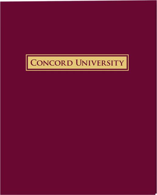 Concord University 2 Pocket Folder