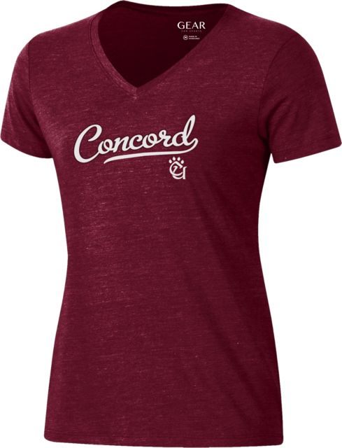 Concord University Women's V-Neck Short Sleeve T-Shirt