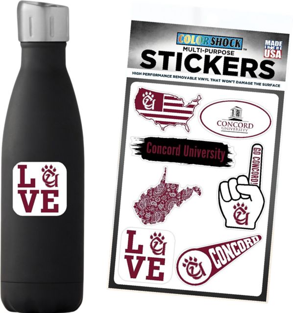 Concord University 7.5'' x 7.5'' Sticker Sheet