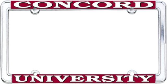 Concord University Thin Dome License Plate Frame