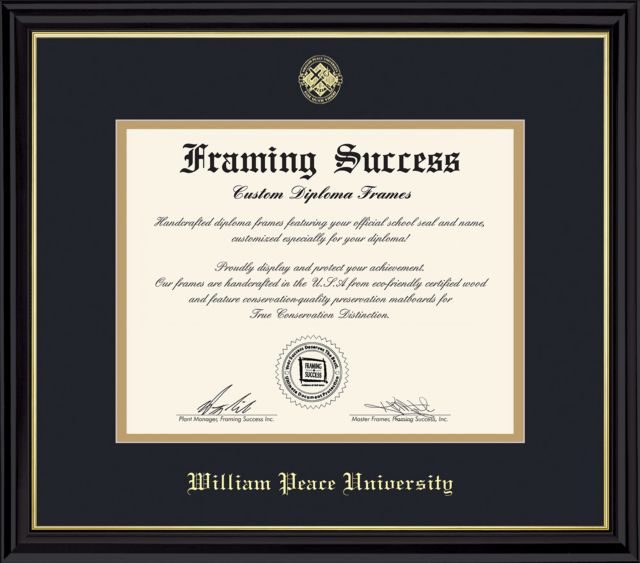 William Peace University Diploma Frame