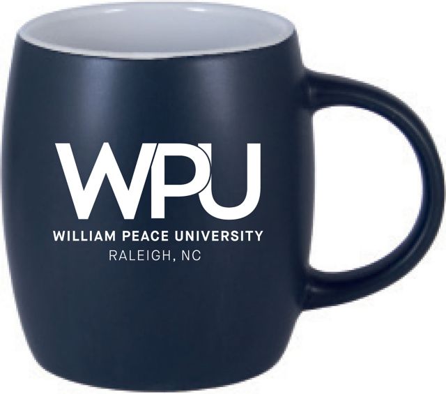 William Peace University 12 oz. Black Out Robusto Mug