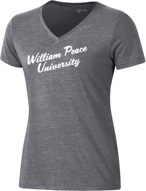 William Peace University Women's V-Neck Short Sleeve T-Shirt