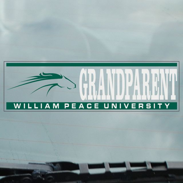 William Peace University Peace Pacers Grandparent Cling Decal