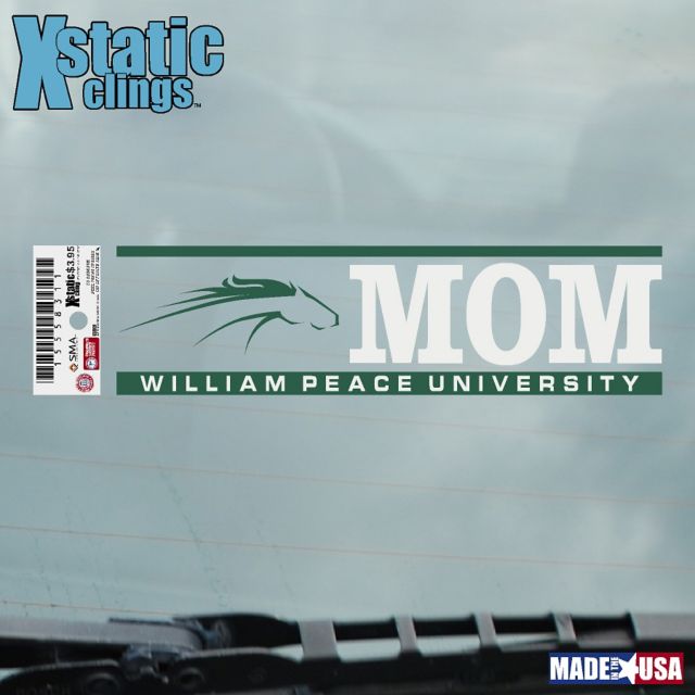 William Peace University Peace Pacers Mom Cling Decal