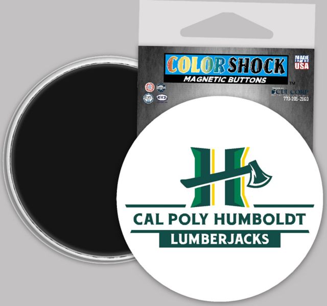 Cal Poly Humboldt Jacks 3" Button Magnet