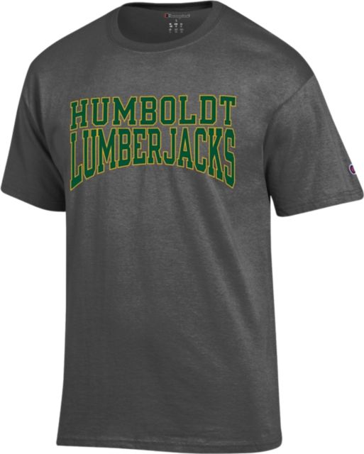 Humboldt State University Jacks Short Sleeve T-Shirt | Champion | Granite Heather | Small