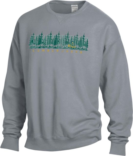 Cal Poly Humboldt Jacks Comfort Wash Garment Dyed Crewneck Sweatshirt