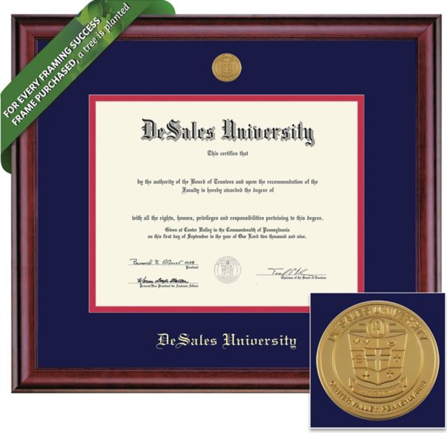 DeSales University outlets diploma frame