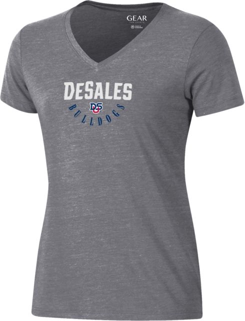 DeSales University Bulldogs Women's V-Neck Short Sleeve T-Shirt