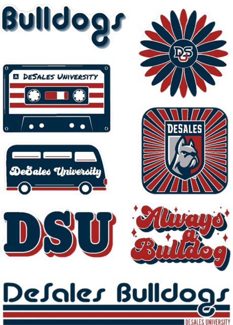 DeSales University 7.5'' x 7.5'' Sticker Sheet