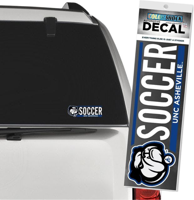 University of North Carolina at Asheville Bulldogs Soccer Decal