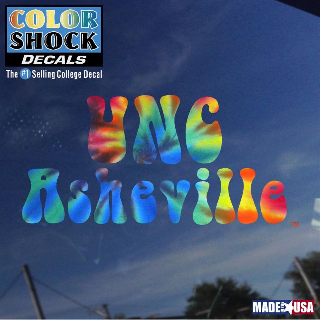 University of North Carolina at Asheville Tie-Dye Decal