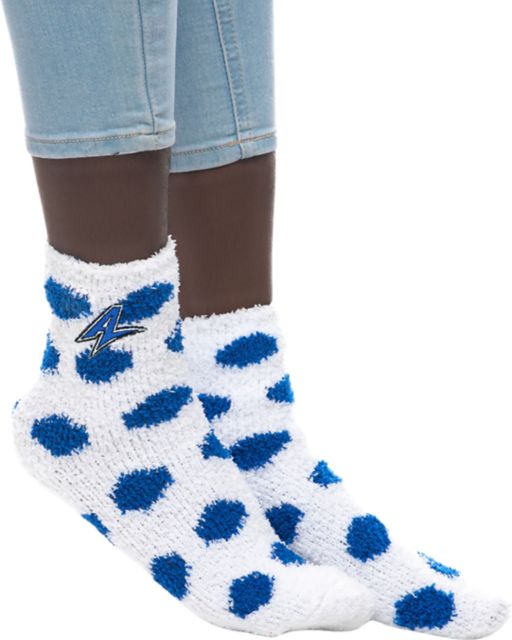 University of North Carolina at Asheville Fuzzy Dot Socks
