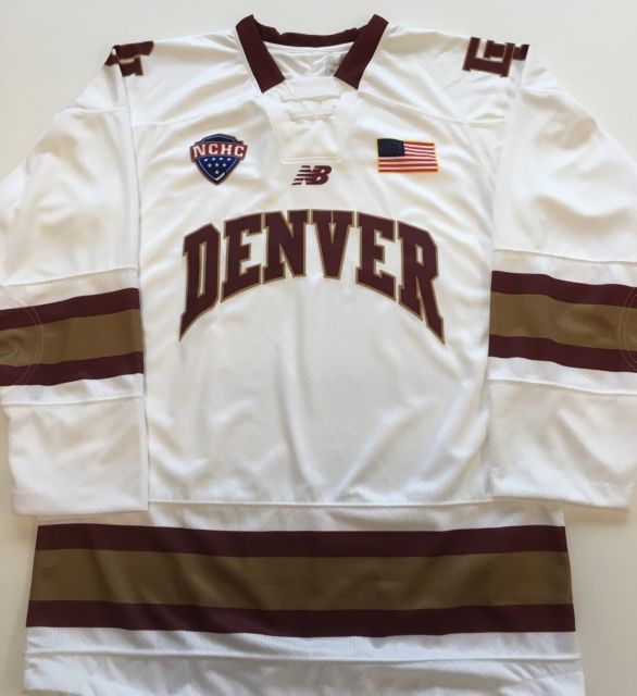 University of Denver Replica Hockey Jersey | New Balance | White | Large