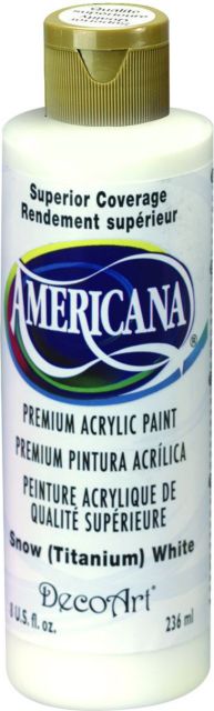 Americana Acrylic Paint 8oz Snow White