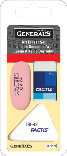 ART ERASER SET FACTIS 3-PACK