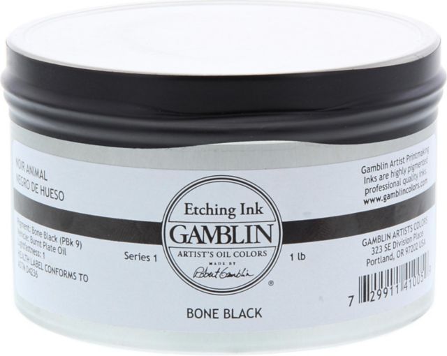 ETCHING INK BONE  BLACK 1LB