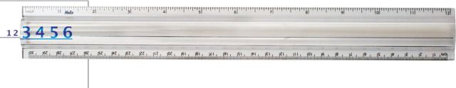 Ruler Clear 2X Magnifier 12 Inch