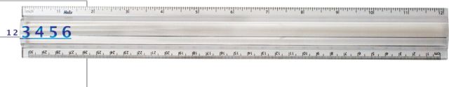 12 Clear Plastic Ruler 