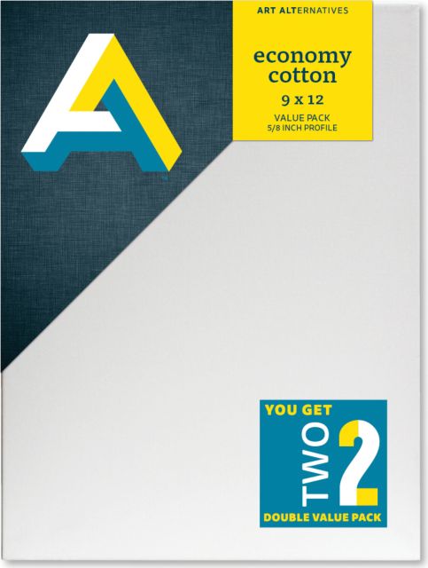 CANVAS VALUE PAK  9X12 2PC